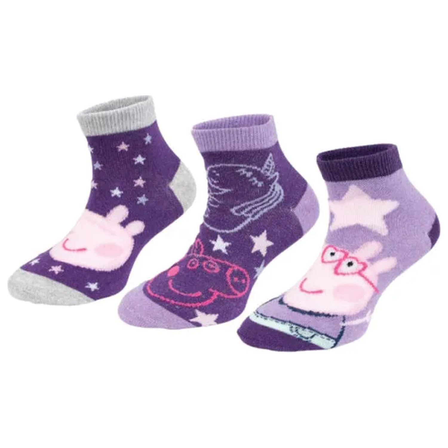 Peppa Pig Dream Purple Detské tajné ponožky 27/30 produktová fotografia