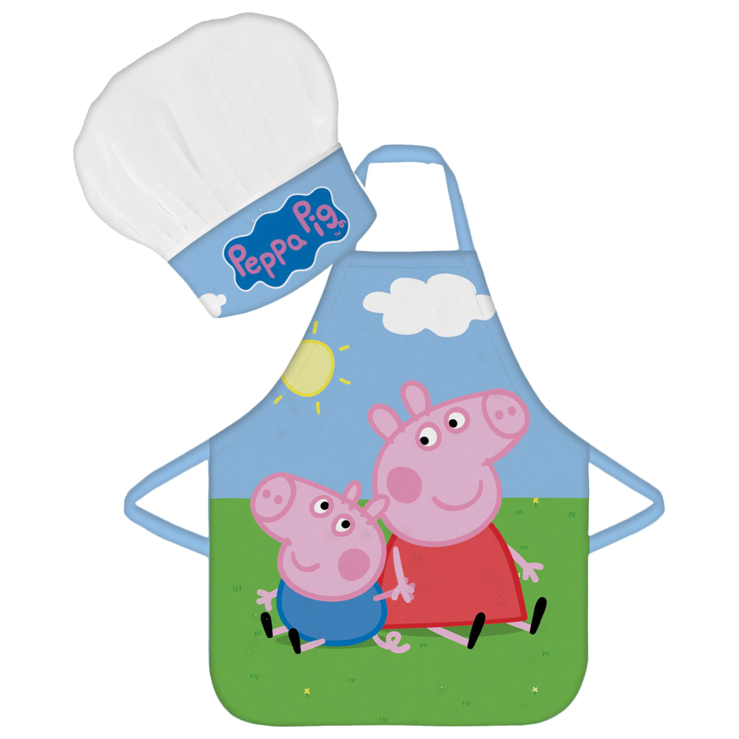 Peppa Pig Field detská zástera 2-dielna súprava produktová fotografia