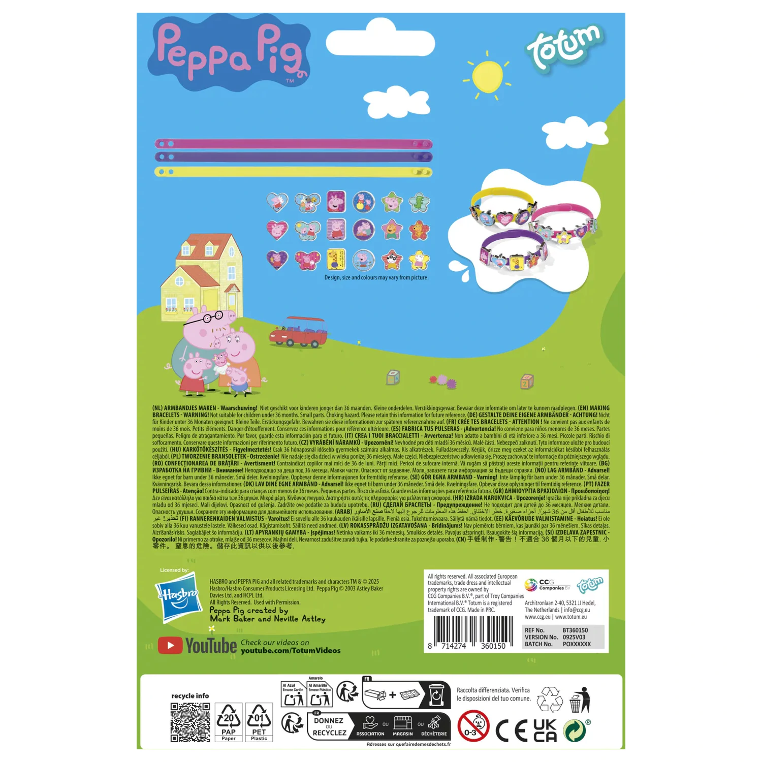 Peppa Pig súprava na výrobu zábavných náramkov produktová fotografia