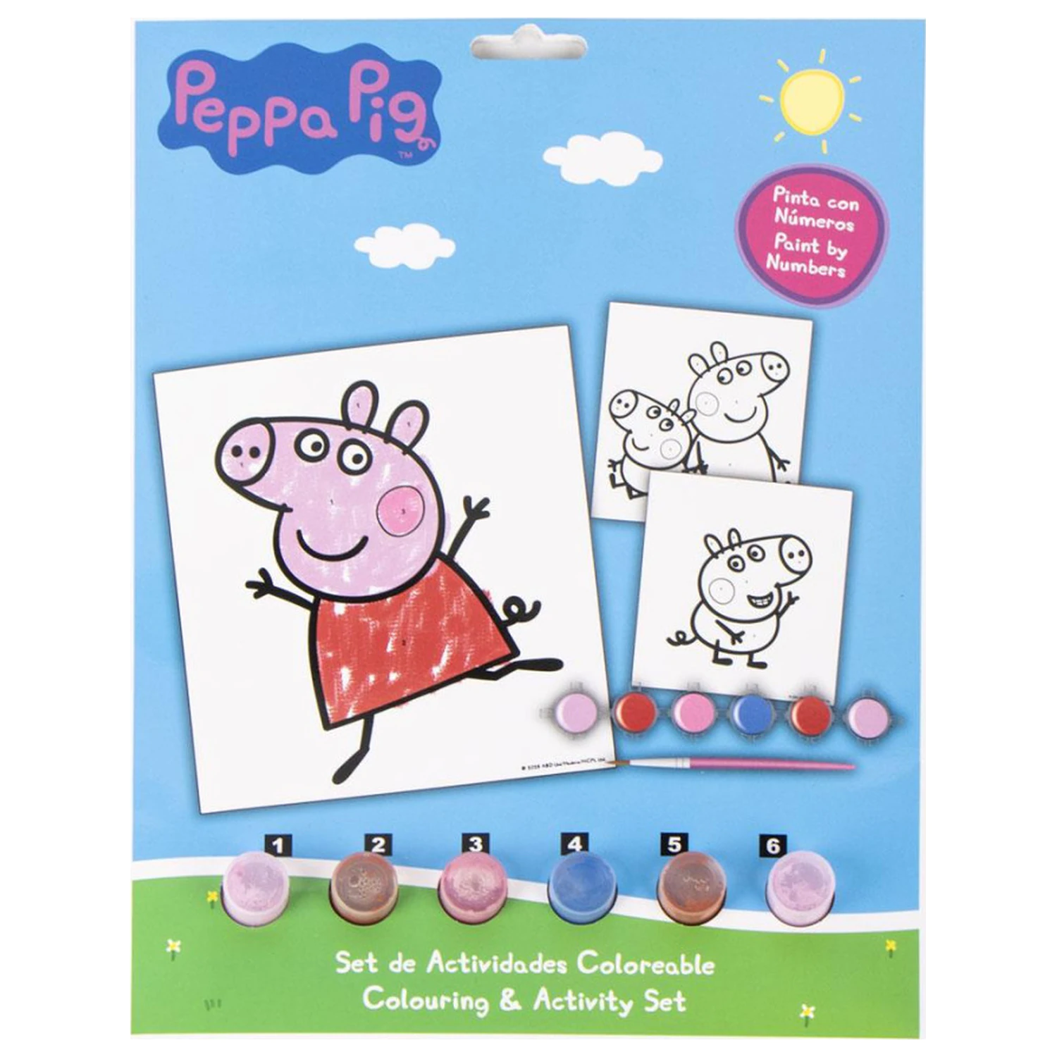 Peppa Pig Fun číslovaná omaľovánka Set produktová fotografia