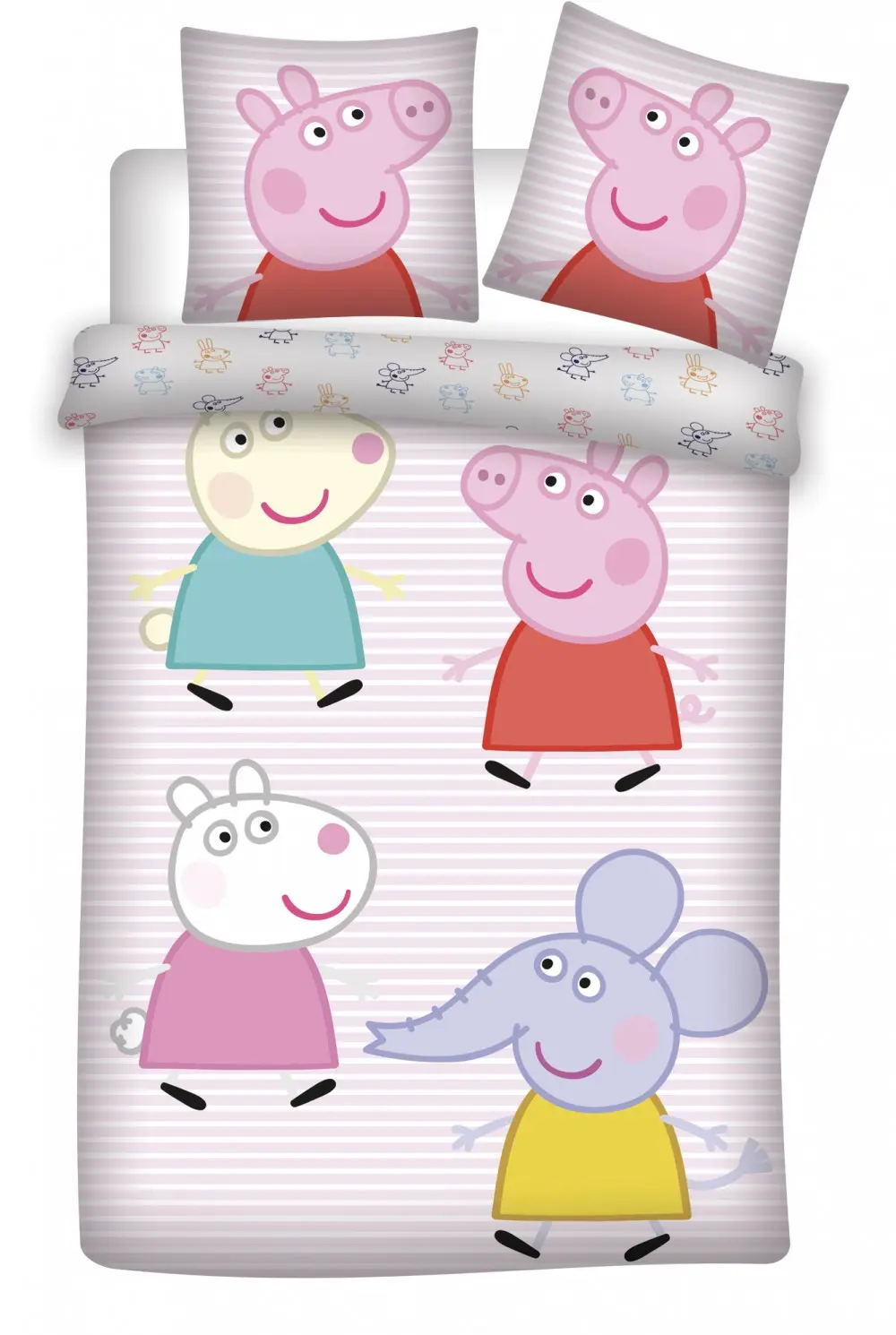 Peppa Pig Detská obliečka na paplón 100x135cm, 40x60 cm produktová fotografia