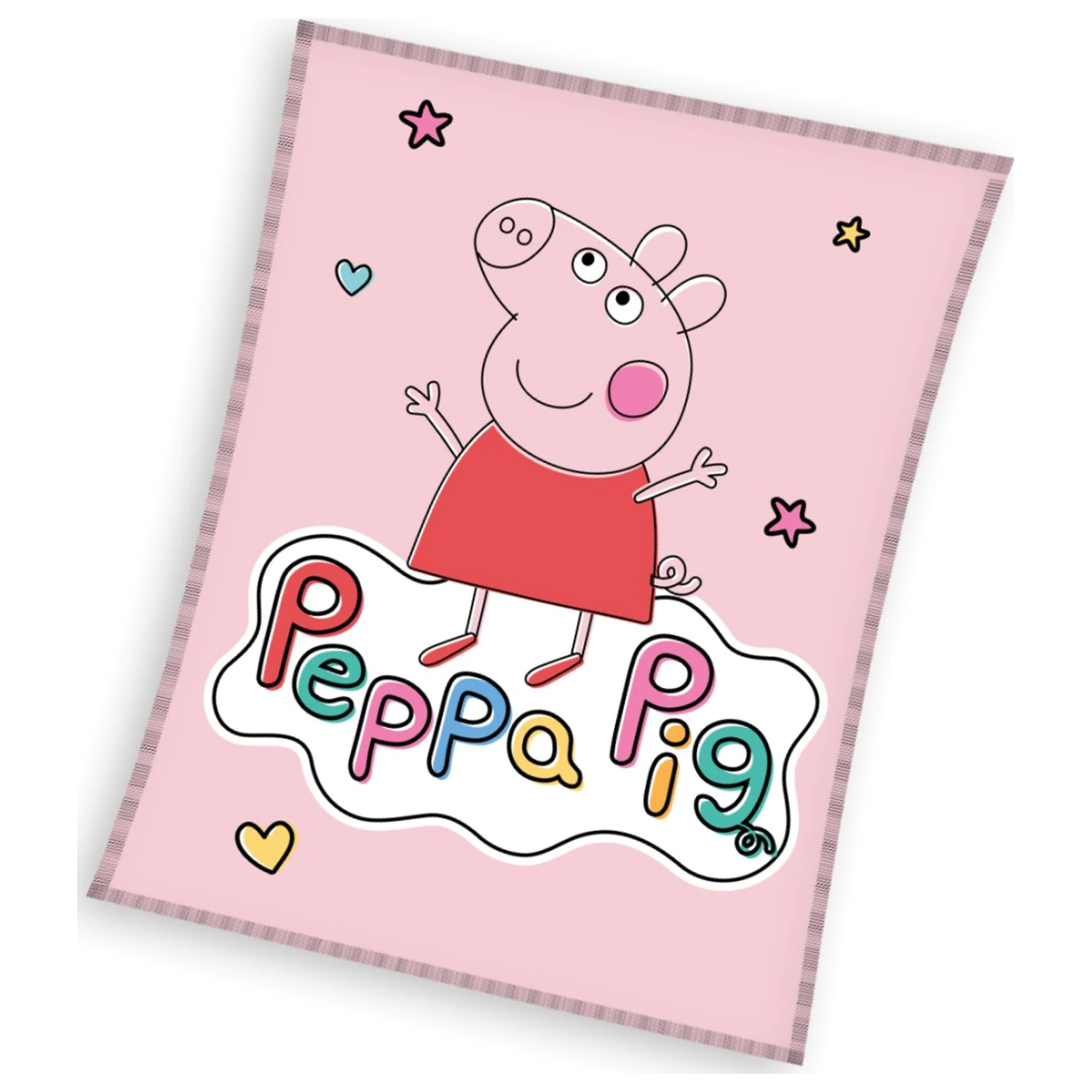Peppa Pig Happy flísová deka produktová fotografia