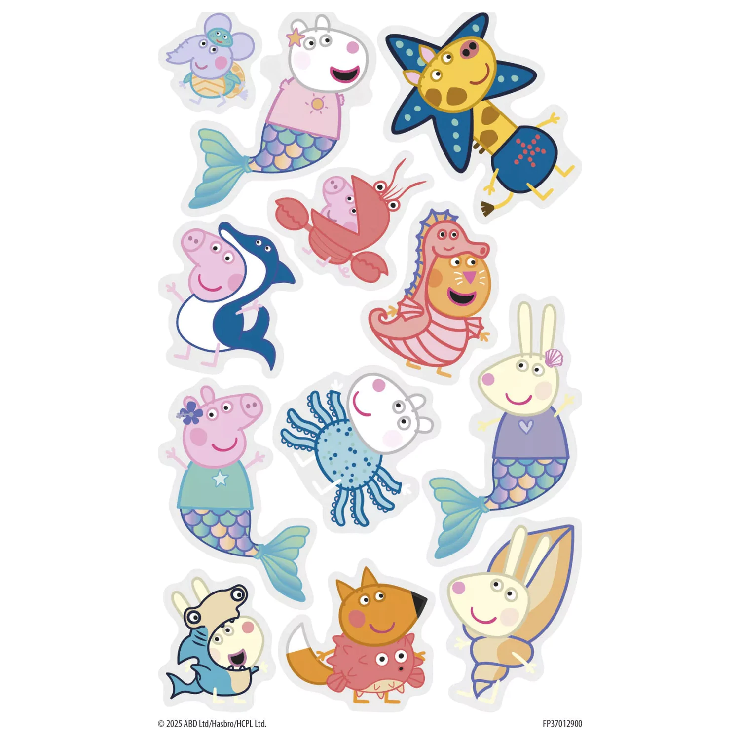 Peppa Pig Mermaid tetovanie 12 ks produktová fotografia
