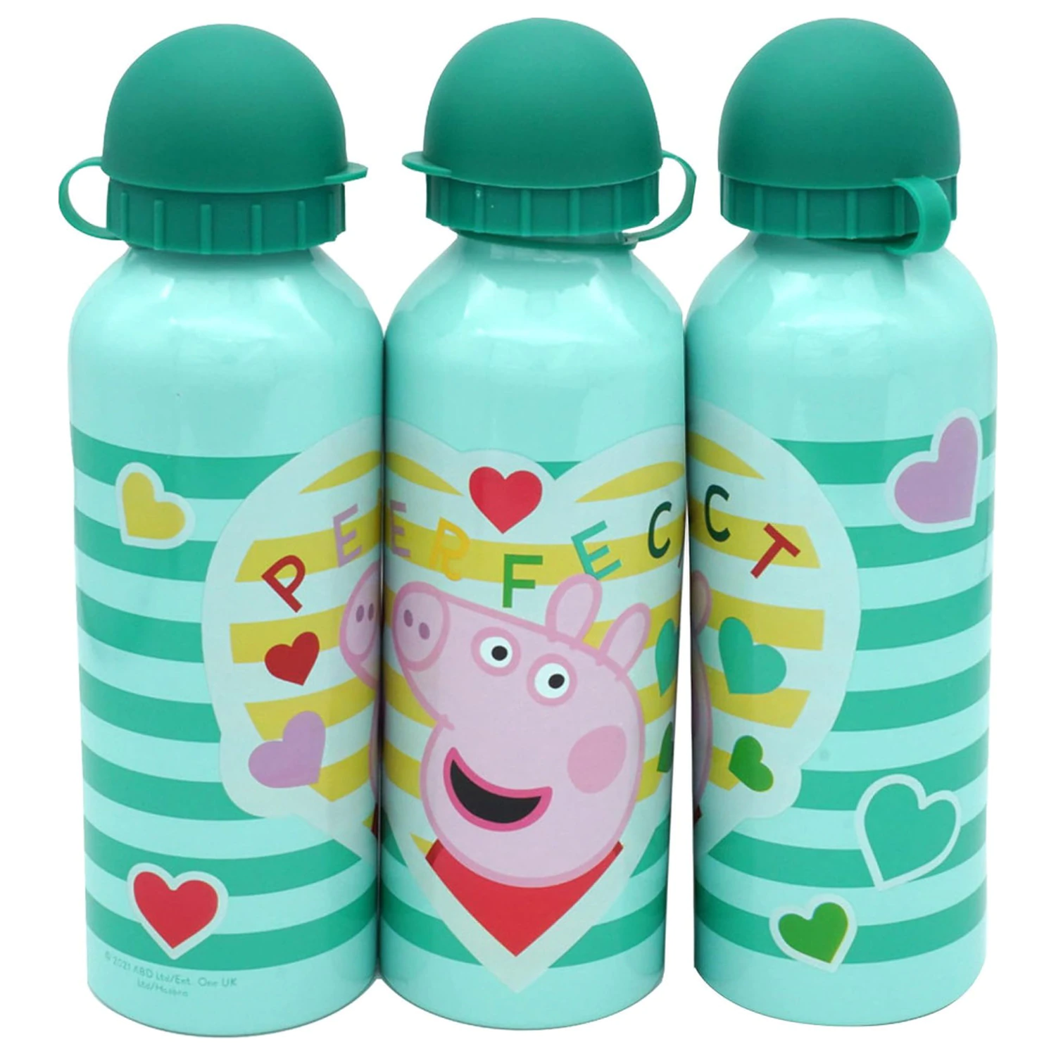 Peppa Pig Perfect hliníková fľaša na vodu s pitným uzáverom 500 ml produktová fotografia