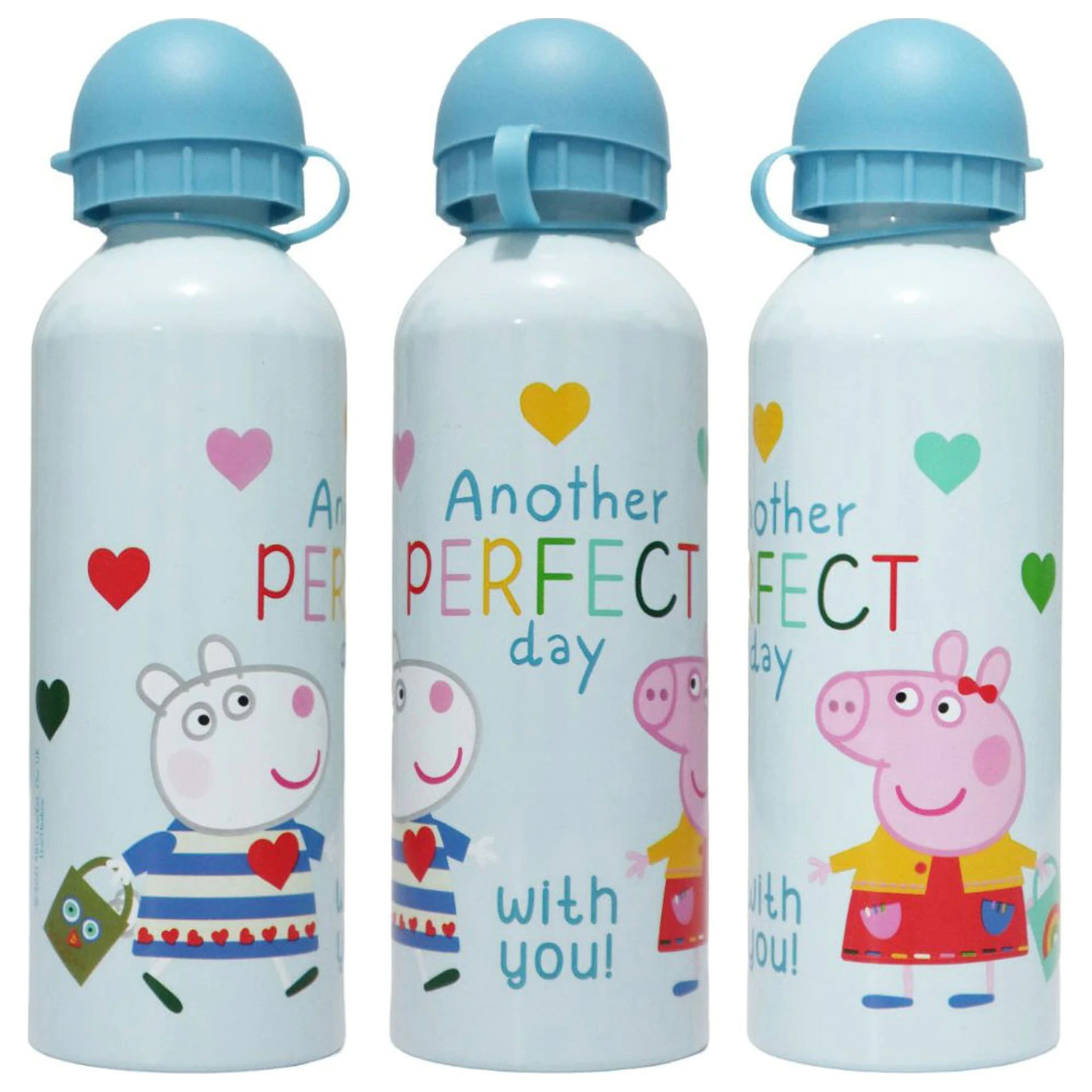 Peppa Pig Perfect Day hliníková fľaša na vodu s náustkom 500 ml produktová fotografia