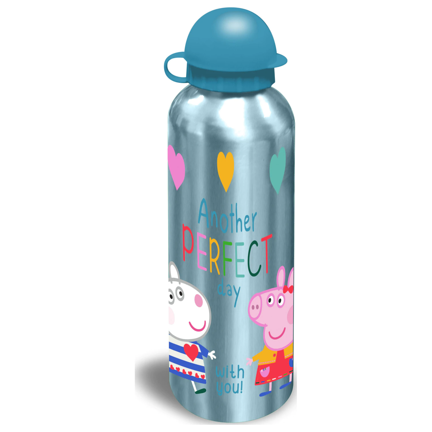 Peppa Pig Perfect Day hliníková fľaša na vodu s náustkom 500 ml produktová fotografia