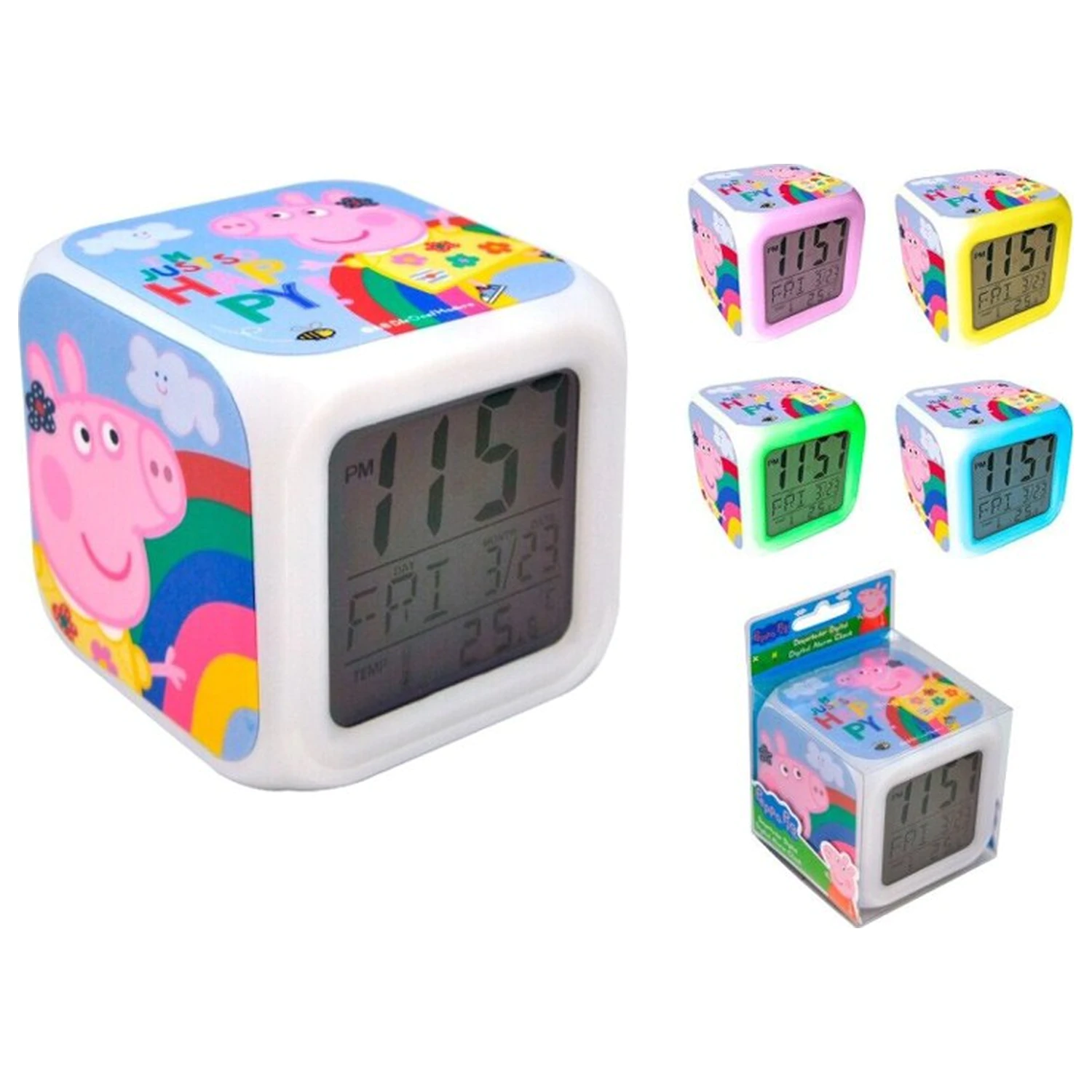 Peppa Pig Dúhový digitálny budík produktová fotografia