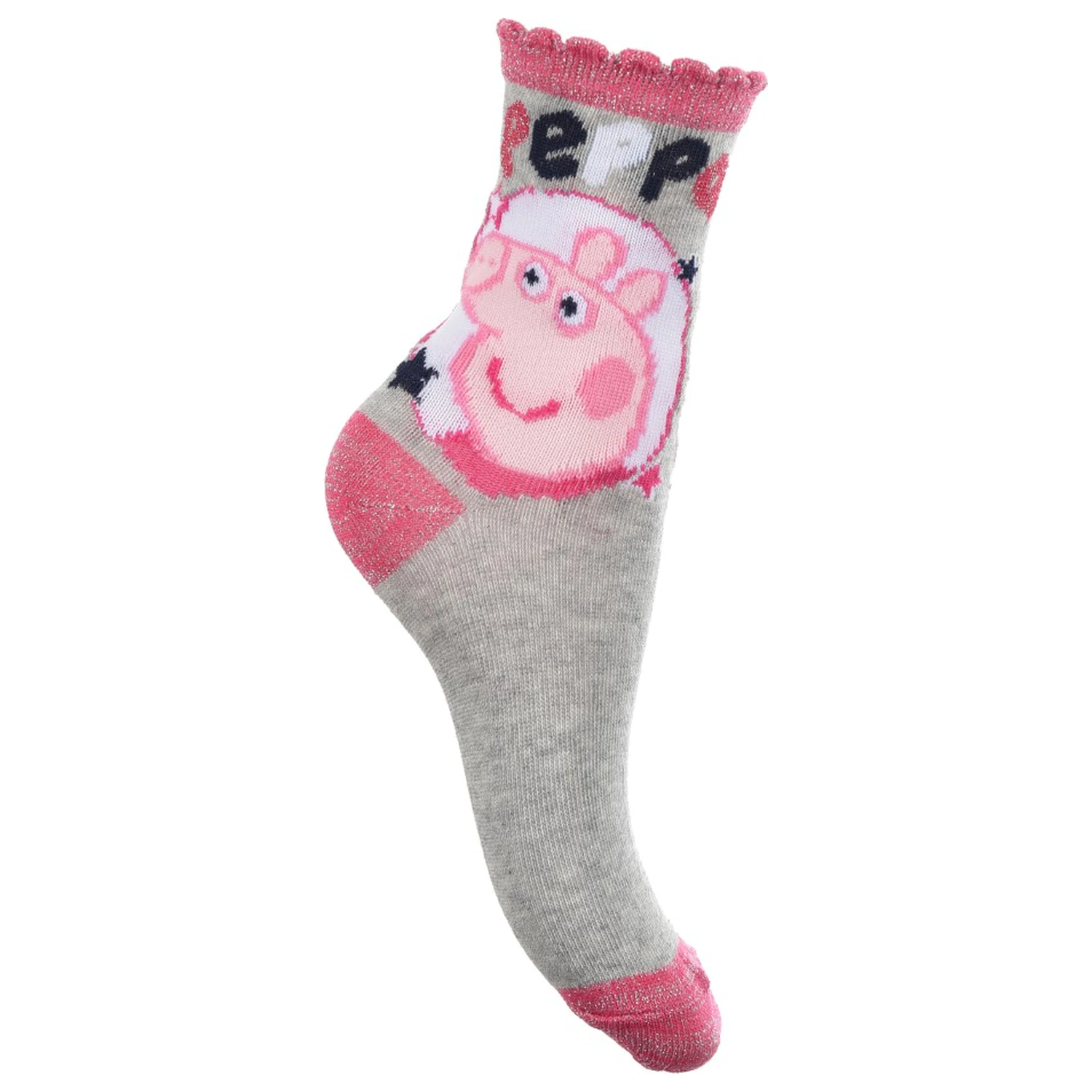 Peppa Pig Sparkle Steps detské ponožky 27/30 produktová fotografia