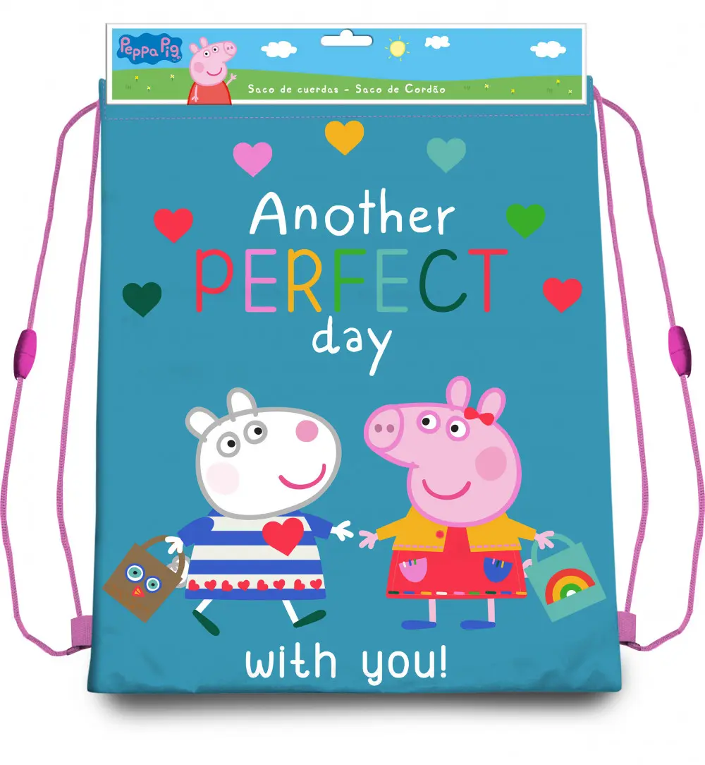 Peppa Pig športová taška sťahovacia taška 40 cm produktová fotografia