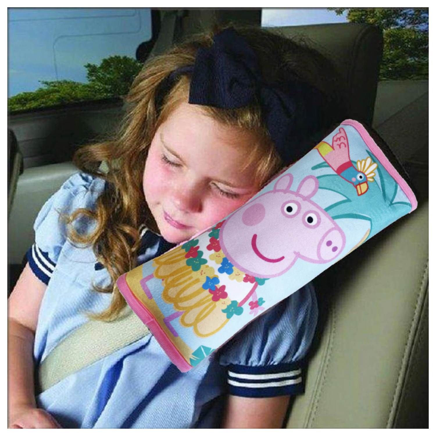 Peppa Pig Letný Ochranný Vankúš na bezpečnostný pás produktová fotografia