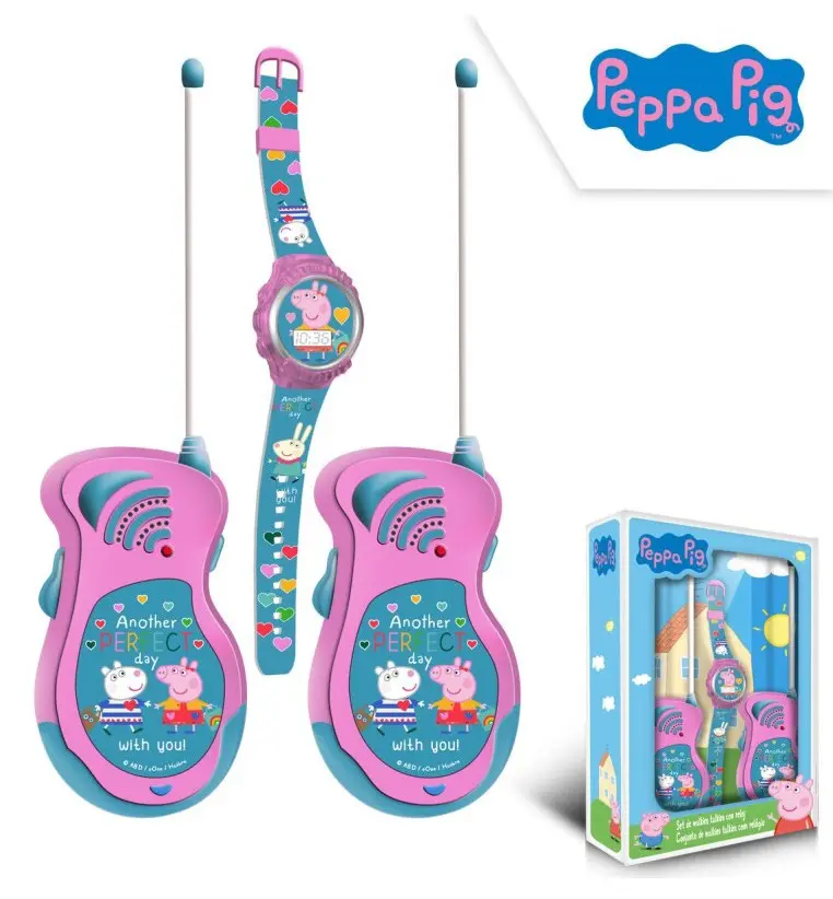 Peppa Pig Walkie Talkie + Sada digitálnych hodiniek produktová fotografia