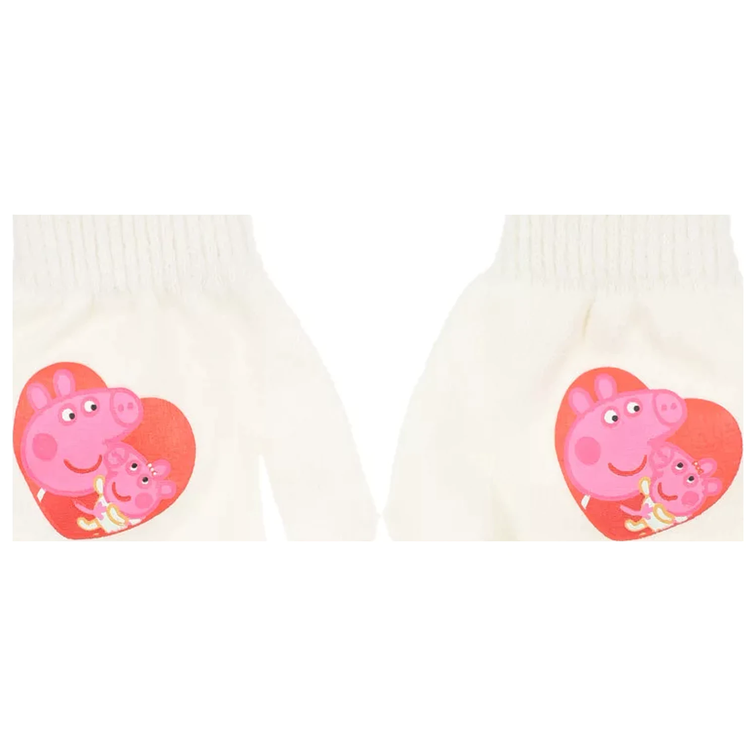 Peppa Pig White Heart detské rukavice produktová fotografia