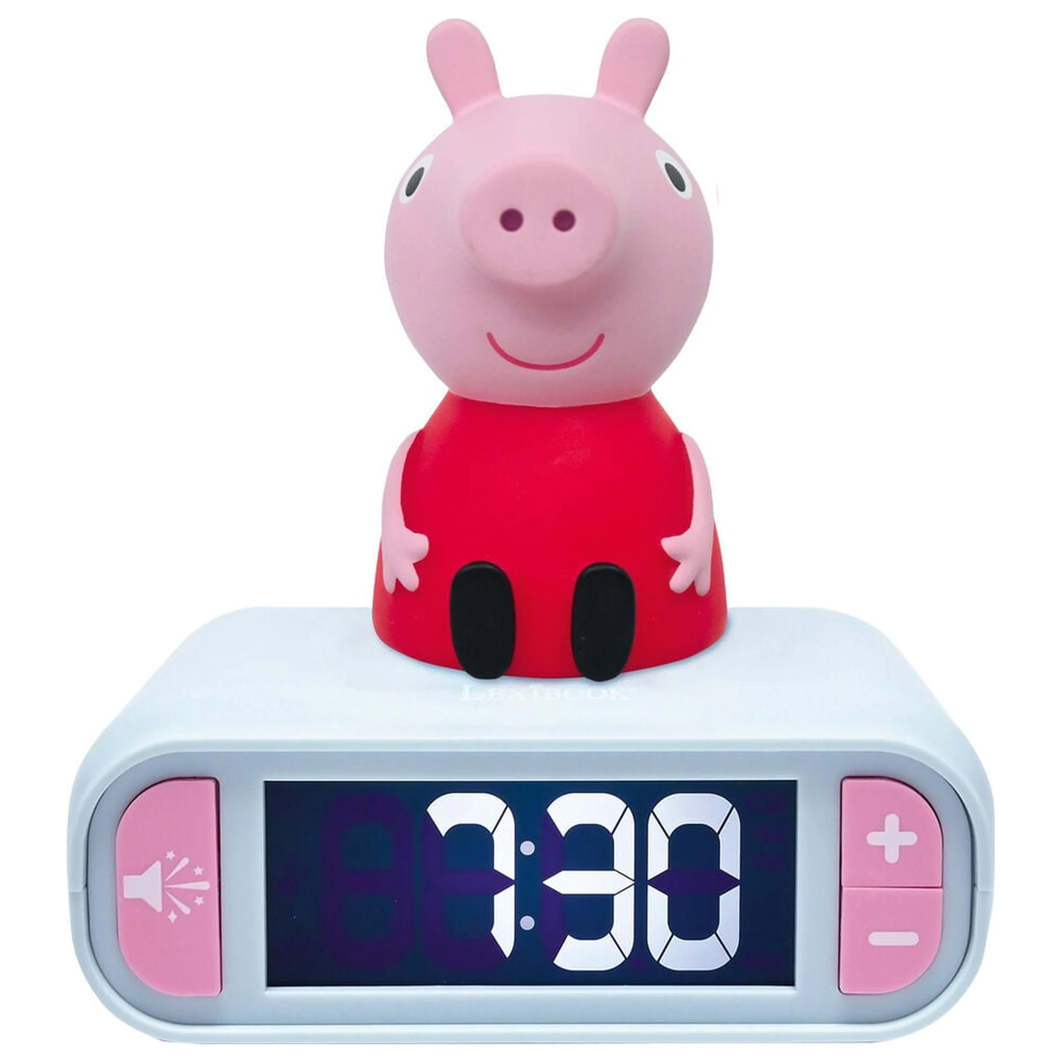Peppa Pig digitálny budík s 3D nočným svetlom produktová fotografia