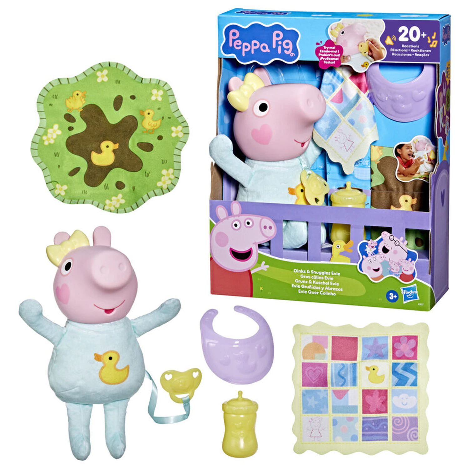 Peppa Pig Evie Grunts and Hugs bábika produktová fotografia