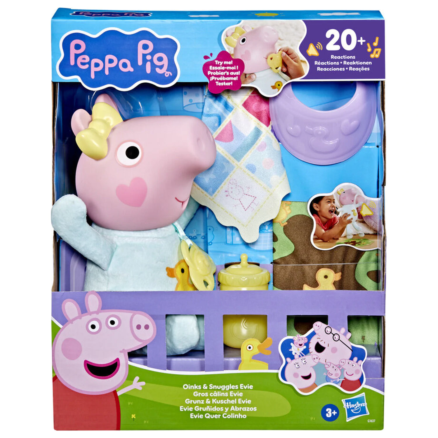 Peppa Pig Evie Grunts and Hugs bábika produktová fotografia