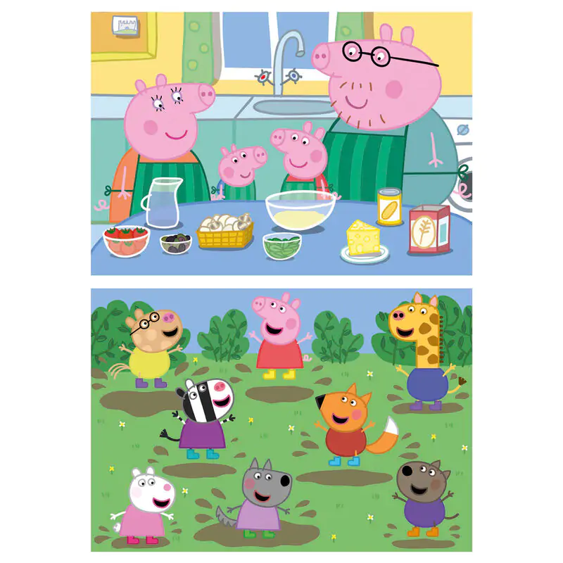 Peppa Pig drevené puzzle 2x25ks produktová fotografia