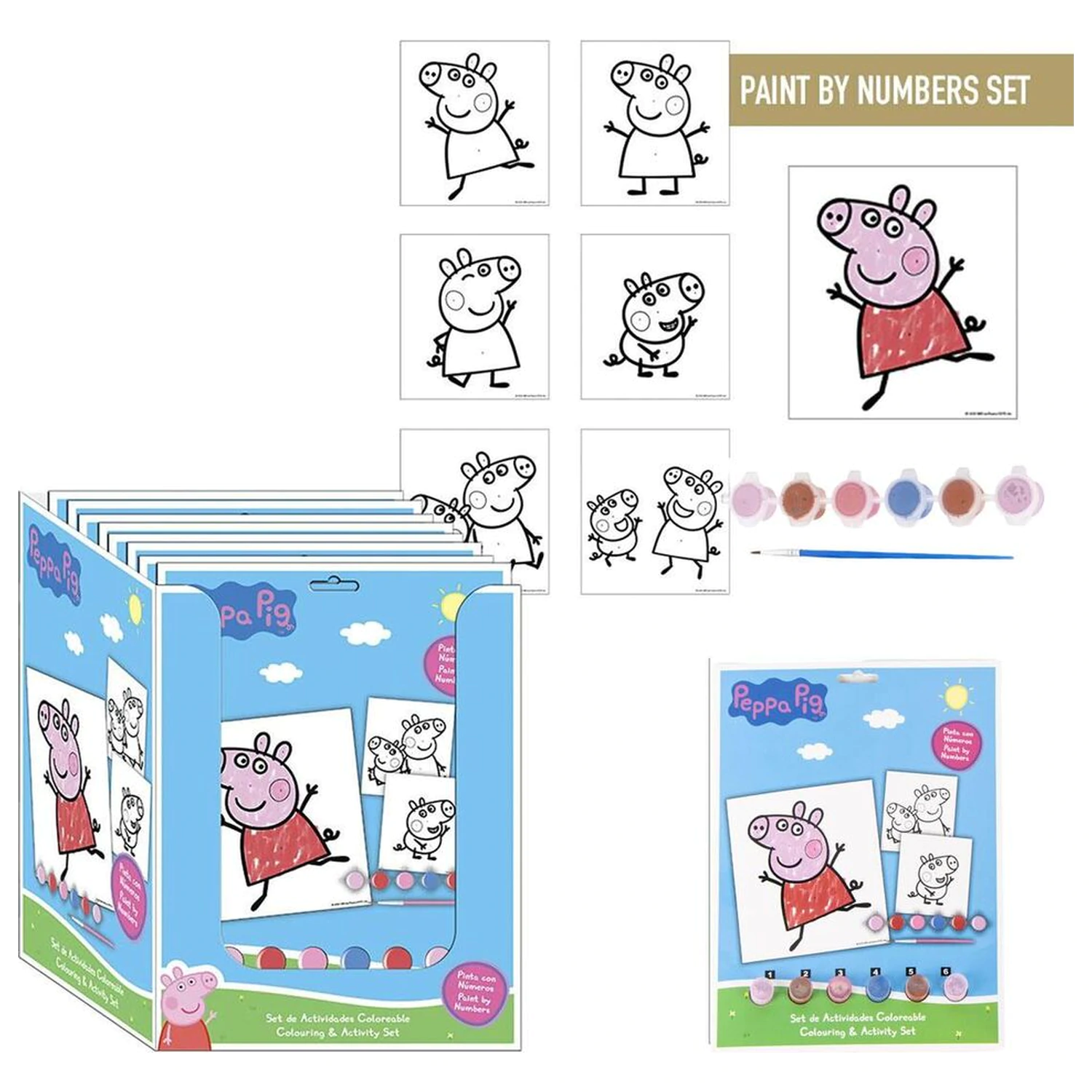 Peppa Pig omaľovánková súprava písacích potrieb produktová fotografia