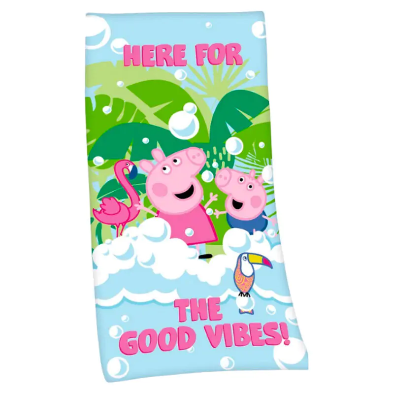 Peppa Pig Good Vibes mikrovláknová plážová osuška produktová fotografia