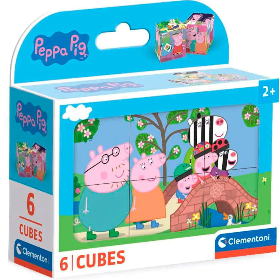 Peppa Pig kocka puzzle 6ks produktová fotografia