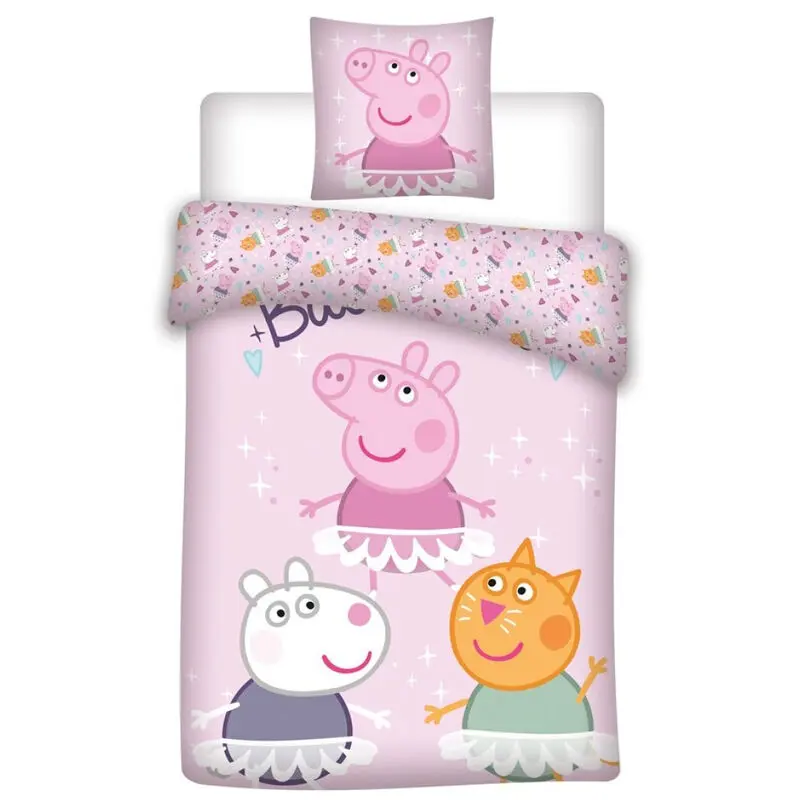 Peppa Pig bavlnený poťah na perinu posteľ 90cm produktová fotografia