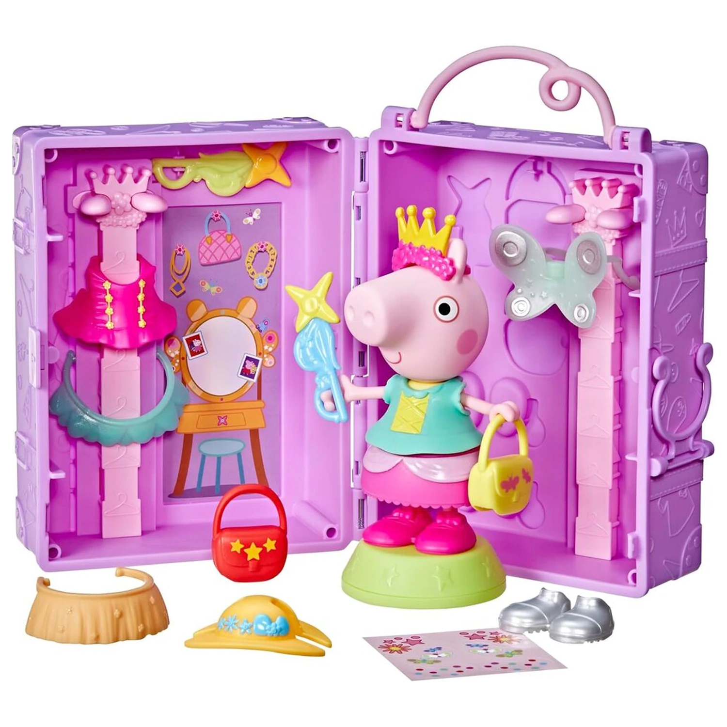 Peppa Pig Peppa's Dress-Up šatník + figúrka 15 cm produktová fotografia