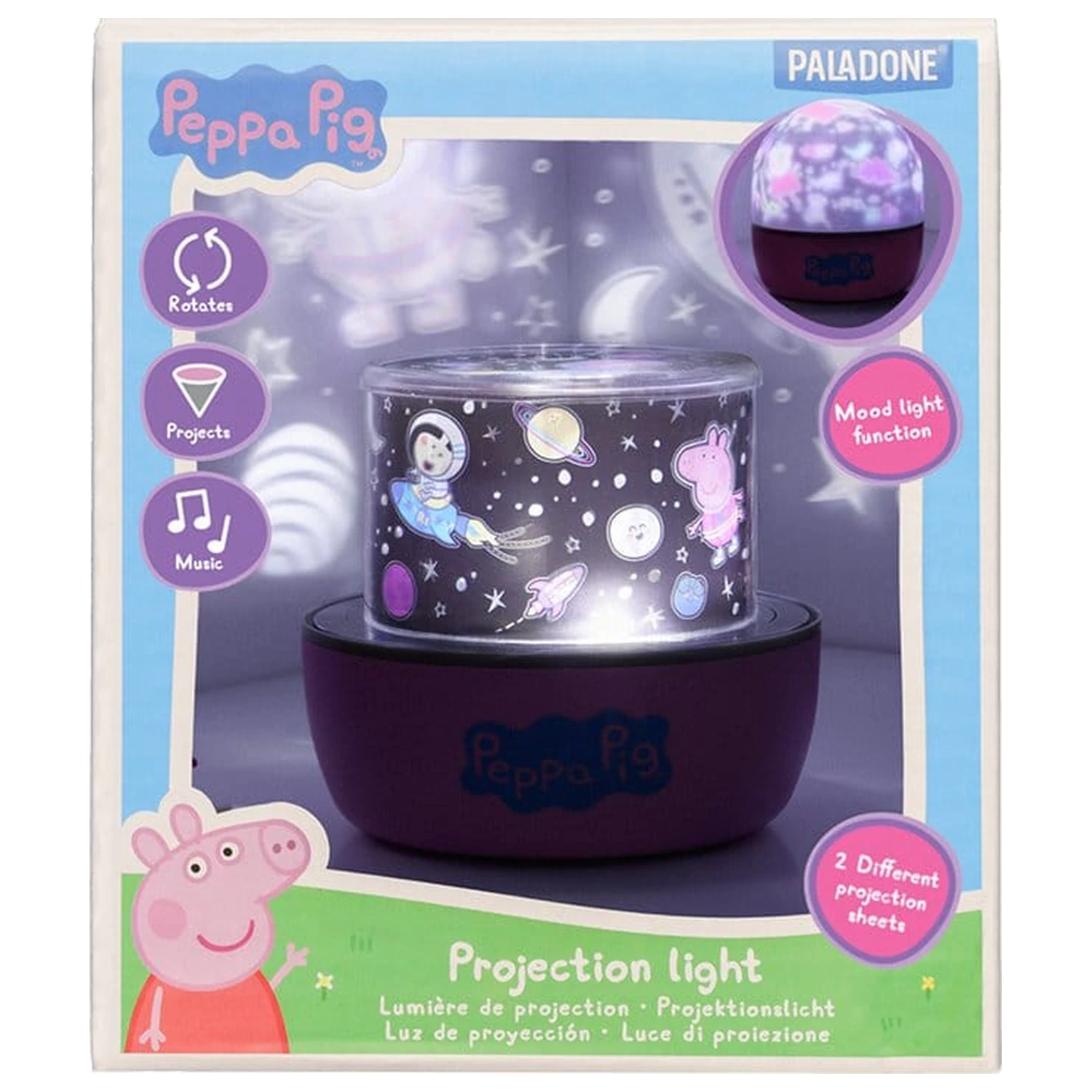 Peppa Pig Svetelná projekcia produktová fotografia