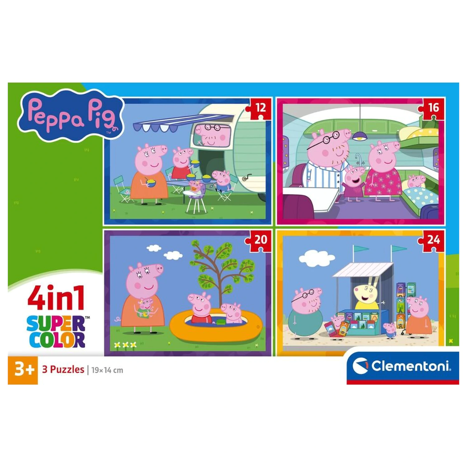 Peppa Pig puzzle 12-16-20-24 kusov produktová fotografia