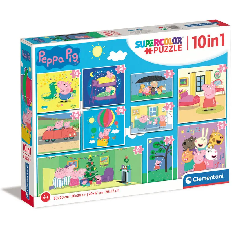 Peppa Pig puzzle 18+30+48+60 dielikov produktová fotografia