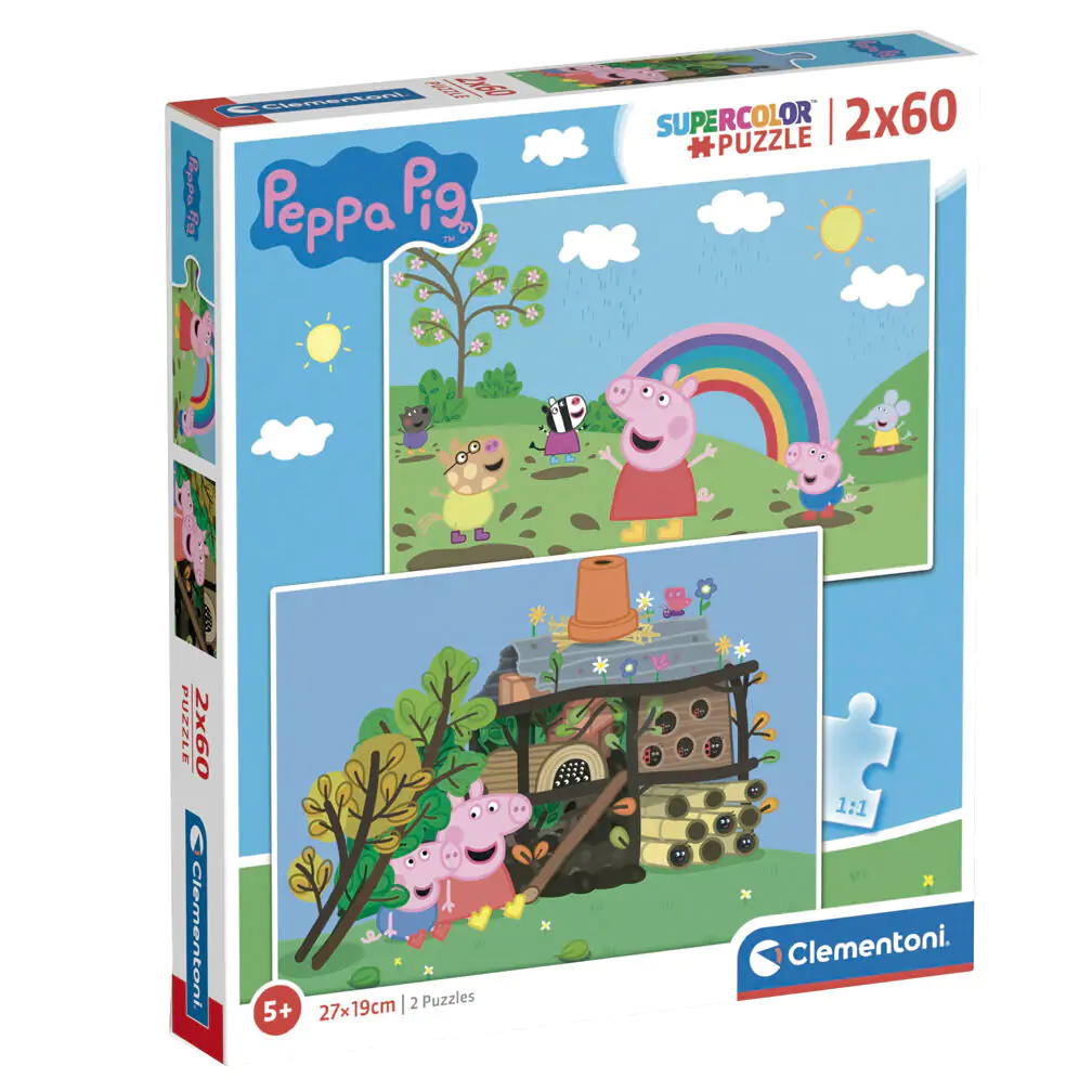 Peppa Pig puzzle 2x60 dielikov produktová fotografia