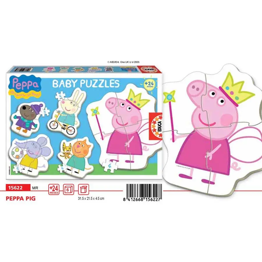 Peppa Pig puzzle 3-5 kusov termékfotó