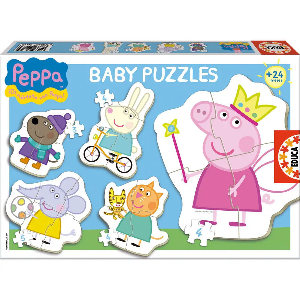 Peppa Pig puzzle 3-5 kusov termékfotó