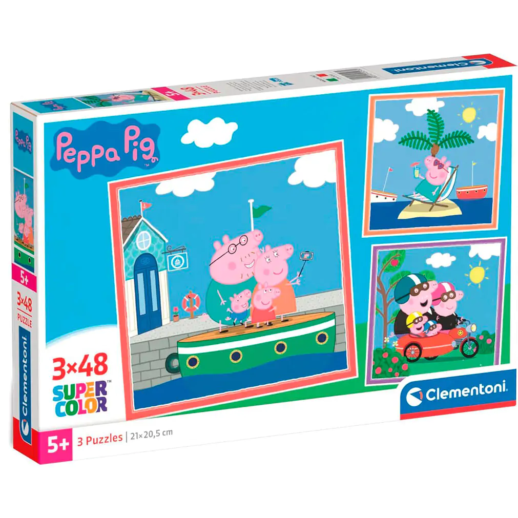 Peppa Pig puzzle 3x48 ks termékfotó