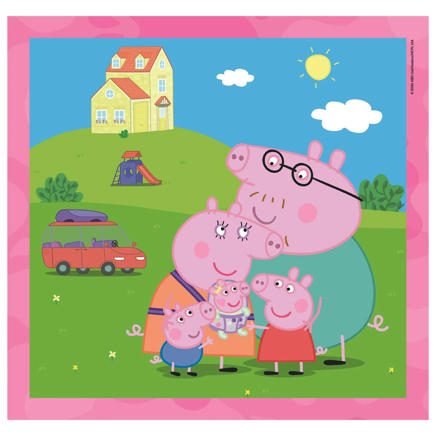 Peppa Pig puzzle 3x48 kusov produktová fotografia