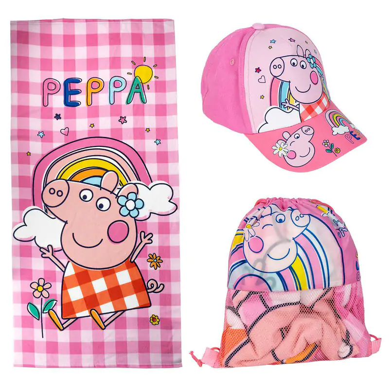 Peppa Pig set uterák + taška + čiapka produktová fotografia