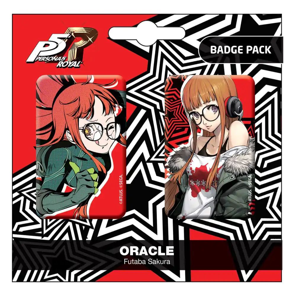 Persona 5 Royal Pin Badges 2-pack Oracle/Futaba Sakura termékfotó