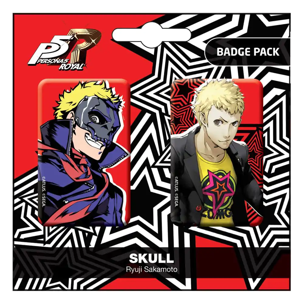 Persona 5 Royal Pin Badges 2-balenie lebka / Ryui Sakamoto termékfotó