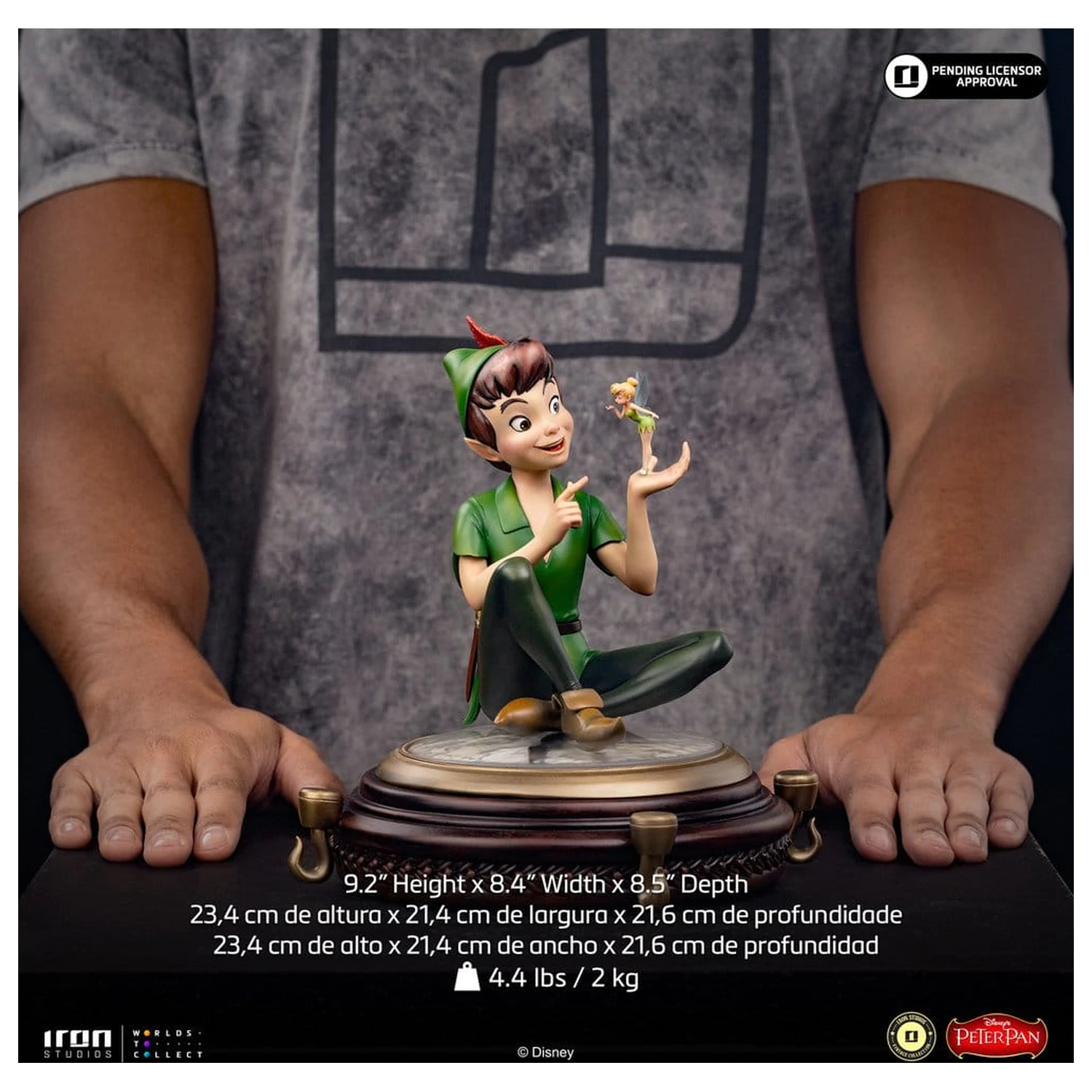 Peter Pan (1953) Art Scale Socha 1/10 Peter Pan & Tinkerbell 23 cm produktová fotografia