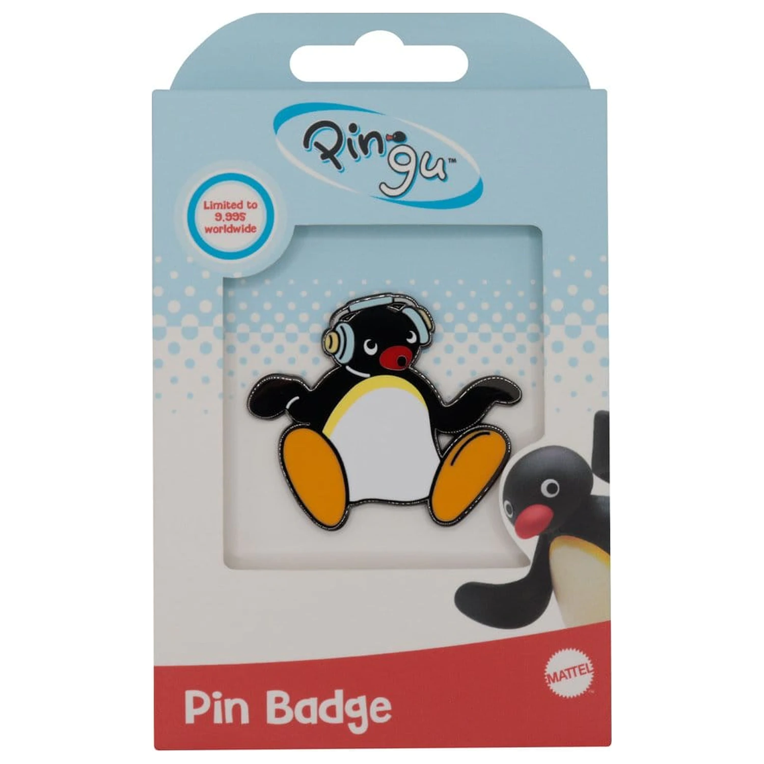 Pingu odznakový pin Slúchadlá limitovaná edícia produktová fotografia