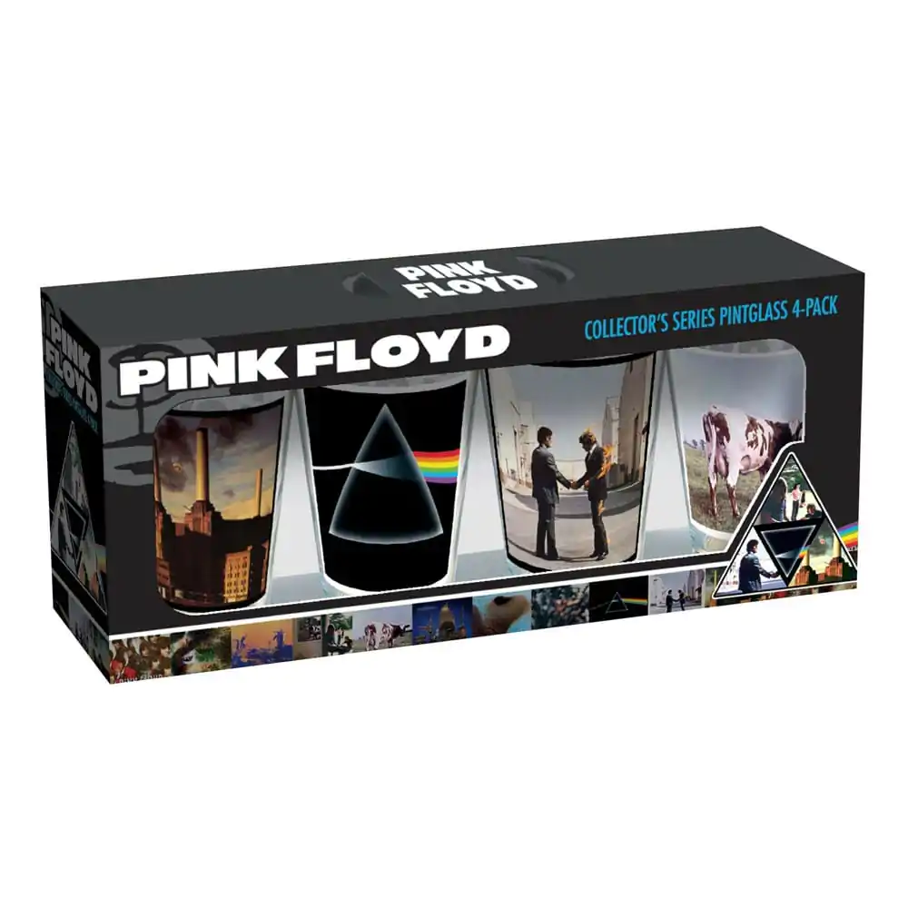 Pink Floyd: Album Covers 16 oz Sklenené poháre 4 Pack Krígle 470 ml produktová fotografia