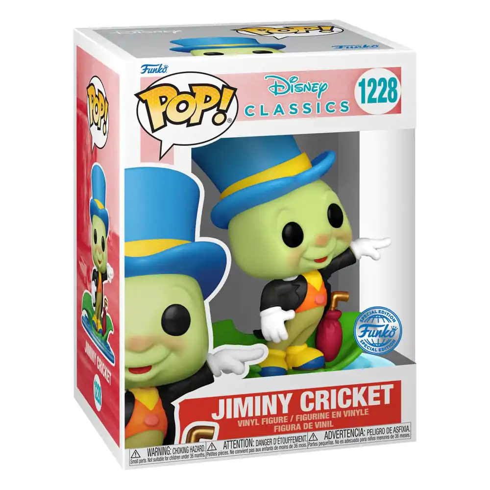 Pinocchio POP! Disney Vinyl Figúrka Jiminy na liste 9 cm produktová fotografia
