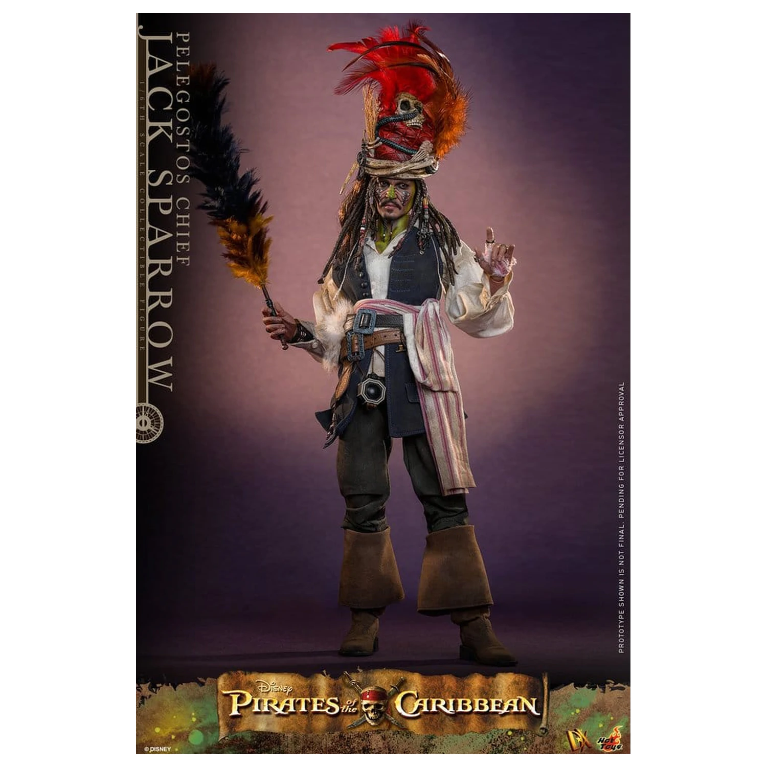 Pirates of the Caribbean: Dead Man's Chest Action DX figúrka 1/6 Pelegostos Chief Jack Sparrow 30 cm produktová fotografia