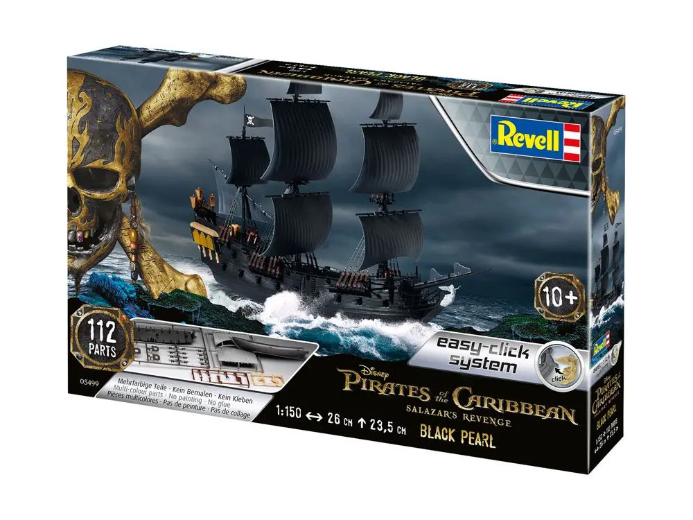 Pirates of the Caribbean Dead Men Tell No Tales Easy-Click Model Kit 1/150 Black Pearl 26 cm termékfotó