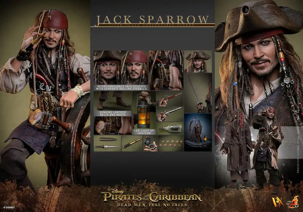 Pirates of the Caribbean: Dead Men Tell No Tales DX Akčná Figúrka 1/6 Jack Sparrow 30 cm produktová fotografia