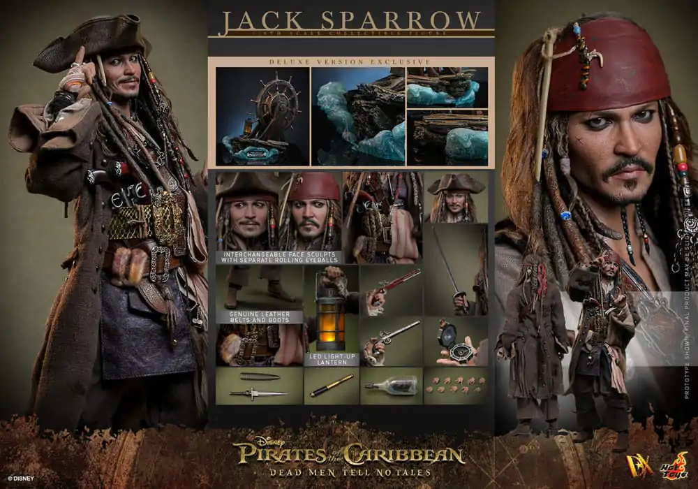 Pirates of the Caribbean: Dead Men Tell No Tales DX Akčná Figúrka 1/6 Jack Sparrow (Deluxe Version) 30 cm produktová fotografia