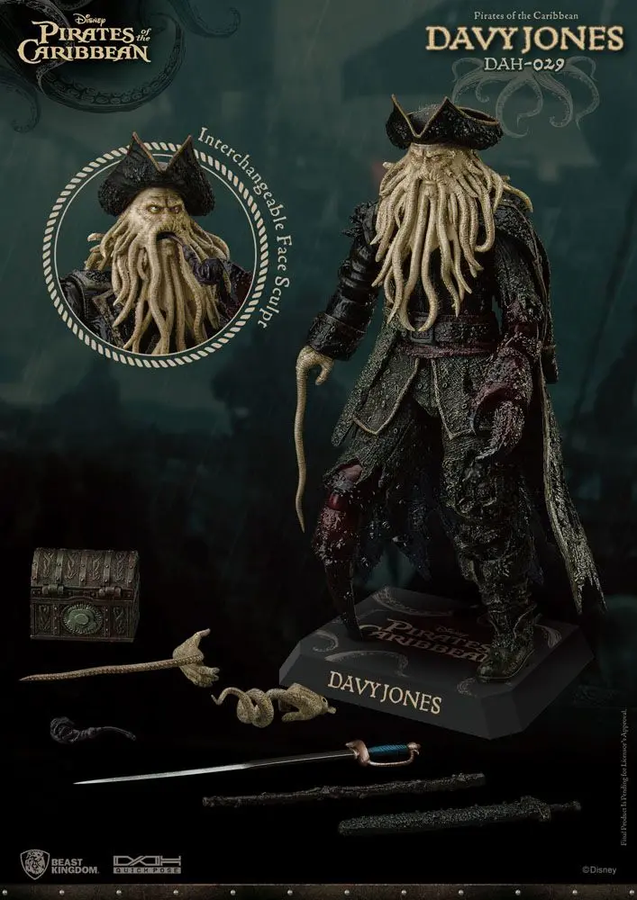 Pirates of the Caribbean Dynamic 8ction Heroes Akčná figúrka 1/9 Davy Jones 20 cm termékfotó