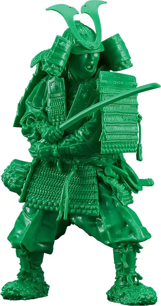 PLAMAX Plastic Model Kit 1/12 Kamakura Period Armored Warrior: Green Color Edition 13 cm – Plastiková modelová stavebnica produktová fotografia