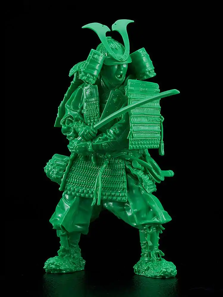 PLAMAX Plastic Model Kit 1/12 Kamakura Period Armored Warrior: Green Color Edition 13 cm – Plastiková modelová stavebnica produktová fotografia