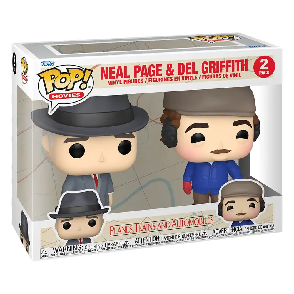 Planes, Trains and Automobiles Funko POP! Movies vinylové figúrky 2-pack Neal Page & Del Griffith 9 cm termékfotó