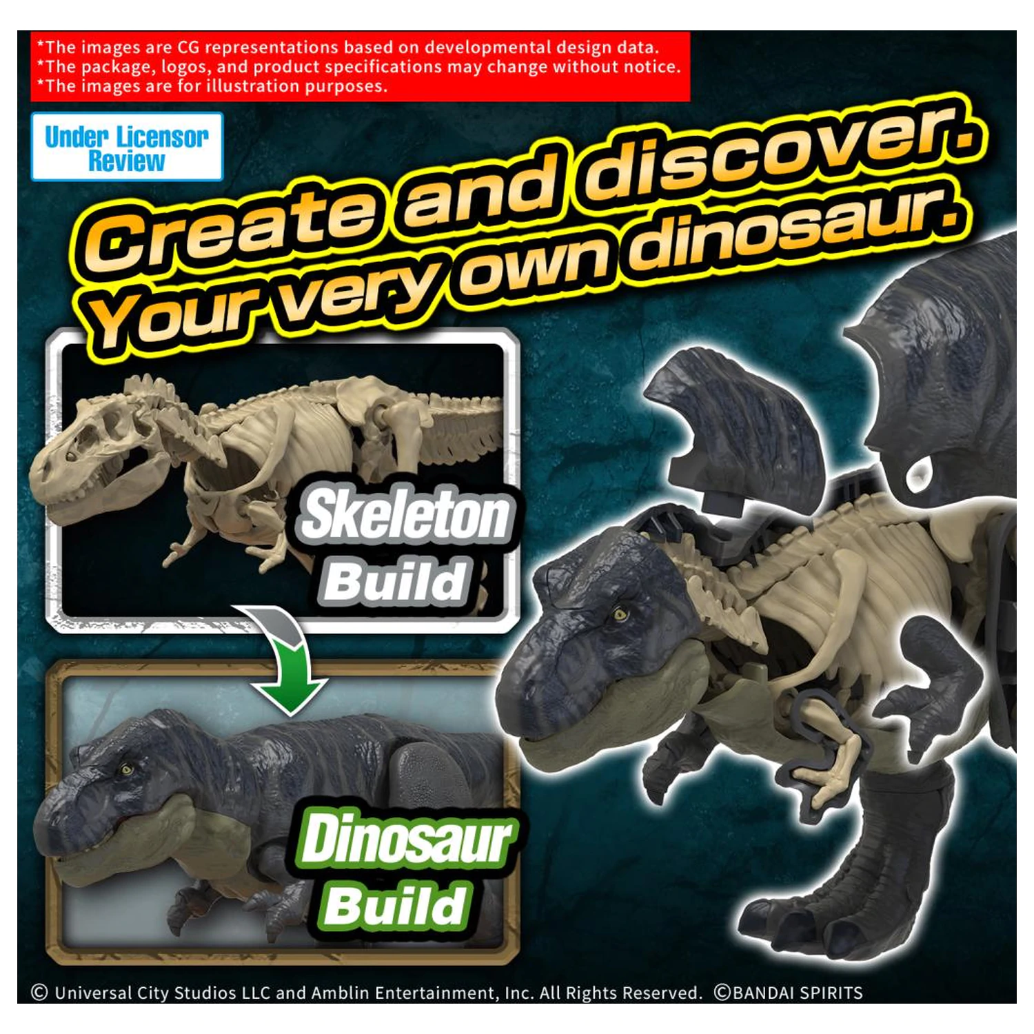 Plannosaurus Jurassic World T. rex Model Kit produktová fotografia