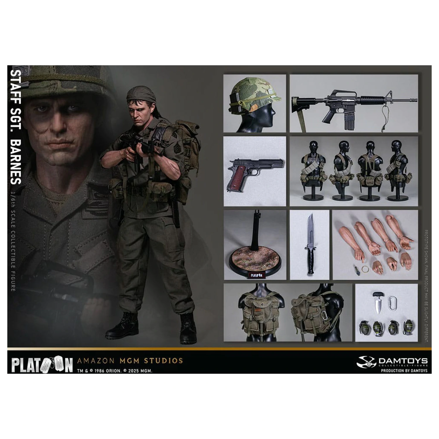 Platoon akčná figúrka 1/6 Staff Sergeant Barnes 30 cm produktová fotografia